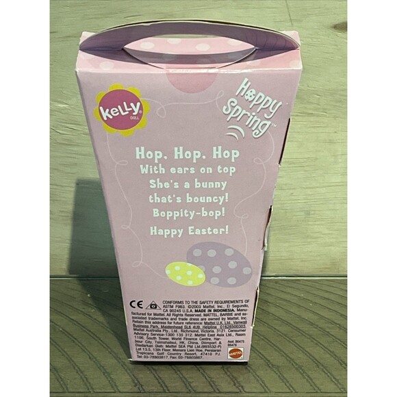 Vintage Barbie Kelly Hoppy Spring Doll Bunny Costume Mattel 4" Tall New - Picture 4 of 5